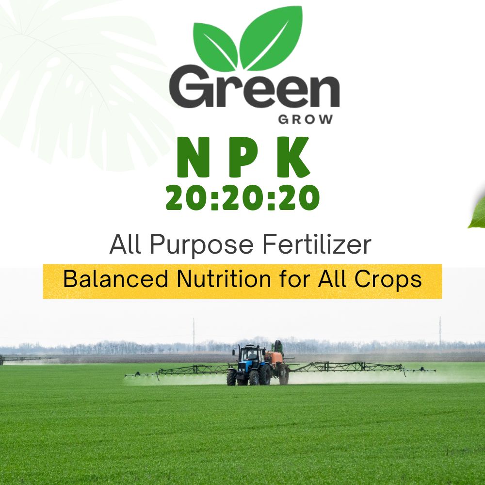 NPK 20-20-20 | Complete Balanced Fertilizer for Fast Growth, Strong Roots & Higher Yield