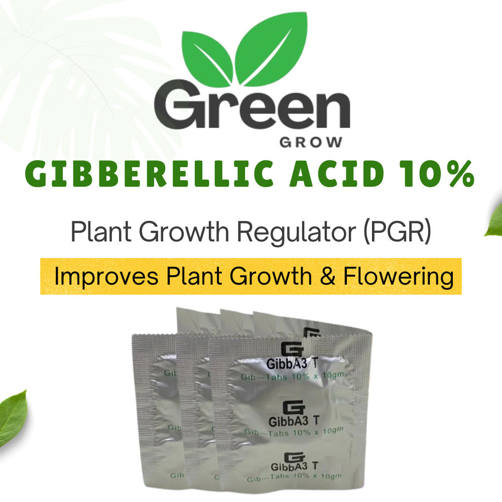 Gibberellic Acid 10% (GA3) 10g – Plant Growth Regulator Powder for Fast Growth, Flowering & Fruit Setting | Agricultural Use