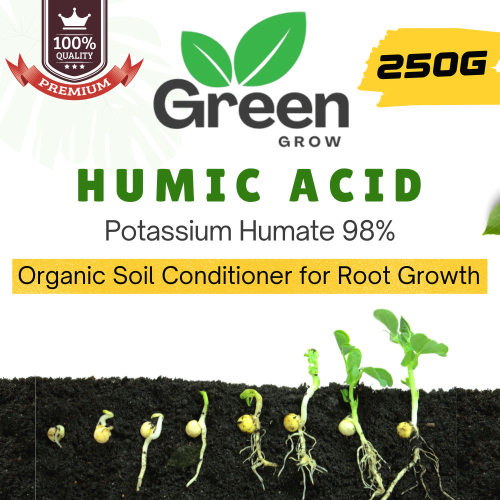 Premium Humic Acid Fertilizer for Plants | Organic Soil Conditioner for Root Growth, Vegetables, Flowers, Indoor Plants, Lawn, Trees