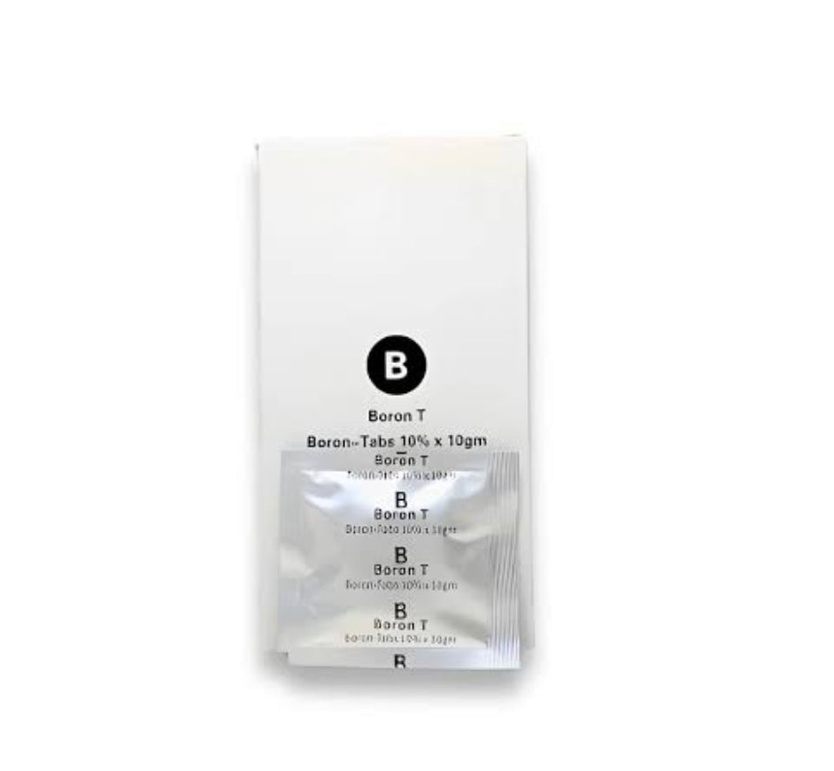 Boron 10% Tablets 10g – Water Soluble Micronutrient Fertilizer for Flowering & Fruit Setting | Corrects Boron Deficiency in Plants
