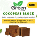 Cocopeat 5kg Block | Low EC Coco Peat | Premium Growing Medium for Plants & Seedlings