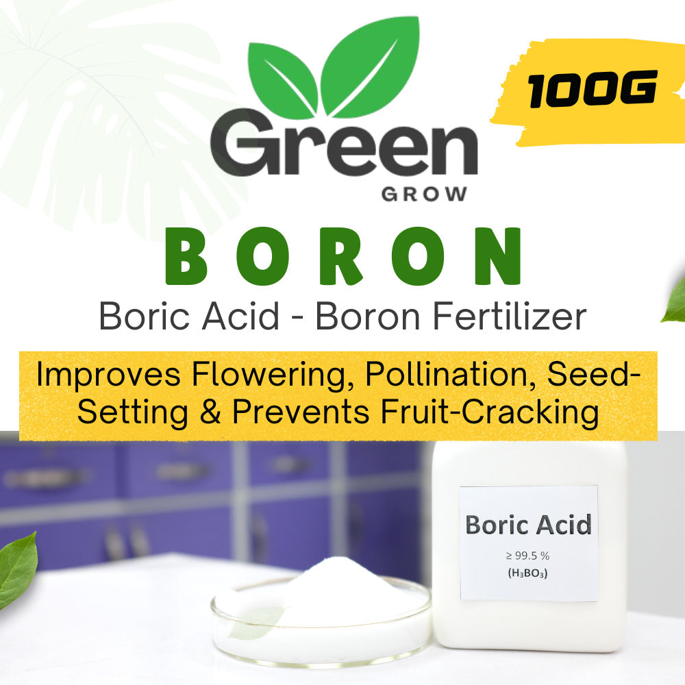 Boron (Boric Acid) Fertilizer | Plant Micronutrient Boron | Improves Flowering, Fruit Set & Quality