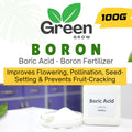 Boron (Boric Acid) Fertilizer | Plant Micronutrient Boron | Improves Flowering, Fruit Set & Quality