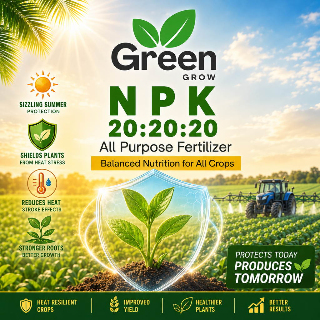 NPK 20-20-20 | Complete Balanced Fertilizer for Fast Growth, Strong Roots & Higher Yield